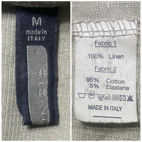 INIZIO 100% Linen Green Tiered Midi Tank Dress Sleeveless Stretch Women’s Medium - Picture 15 of 16